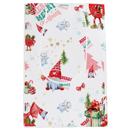 kerstcadeau medium cadeauzakje (Voorkant)