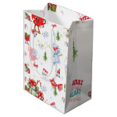 kerstcadeau medium cadeauzakje (Achterkant Gekanteld)