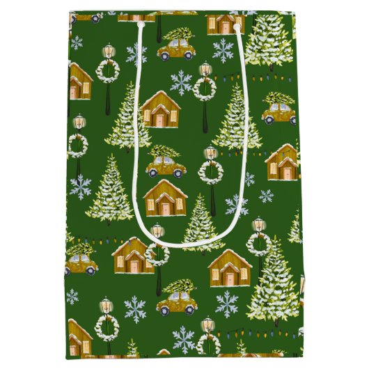 kerstcadeau medium cadeauzakje (Achterkant)