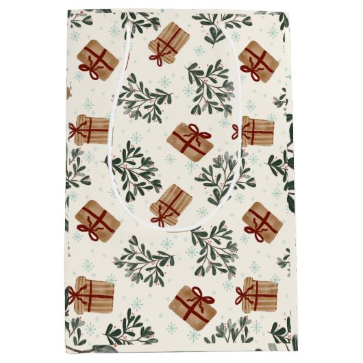 kerstcadeau medium cadeauzakje (Voorkant)