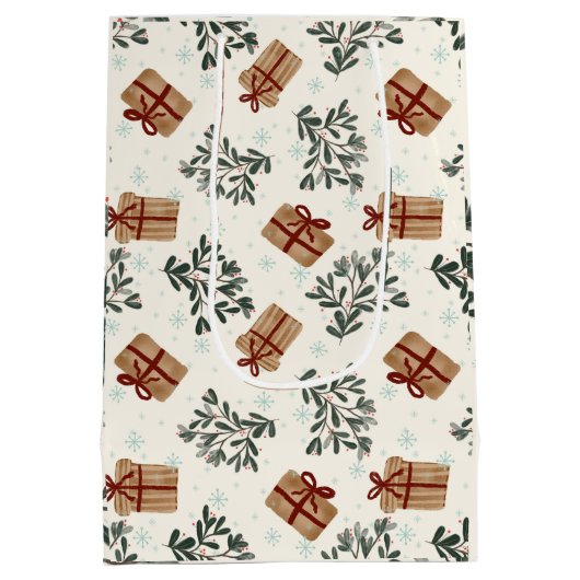 kerstcadeau medium cadeauzakje (Achterkant)