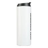 Kerstcadeau - "Meer pepermunt, minder problemen" Thermosbeker (Gedraaid links)