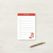 kerstcadeau-meisje post-it® notes (Op bureau)