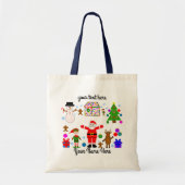 kerstcadeau met #1 Canvas tas (Voorkant)