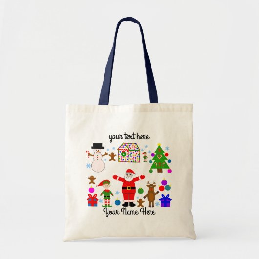 kerstcadeau met #1 Canvas tas (Voorkant)