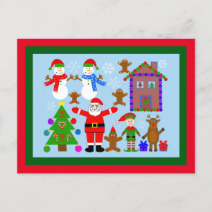 kerstcadeau met #2 Briefkaart