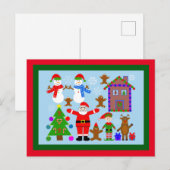 kerstcadeau met #2 Briefkaart (Voorkant / Achterkant)