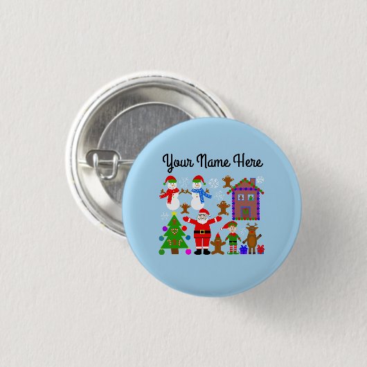 kerstcadeau met #2 Button (Voorkant /achterkant)