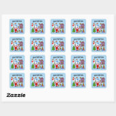 kerstcadeau met 2 stickers (Vel)