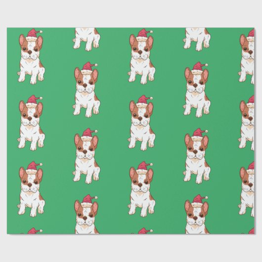 kerstcadeau met bulledog Dog Hollidays Gift Cadeaupapier (Vlak)