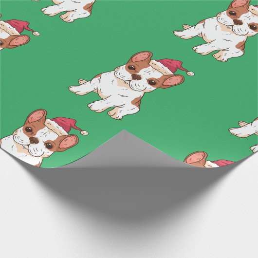 kerstcadeau met bulledog Dog Hollidays Gift Cadeaupapier (Hoek)
