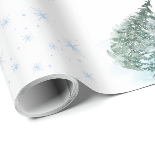 Kerstcadeau met een knusse winter-uitstraling cadeaupapier (Rol Hoek)