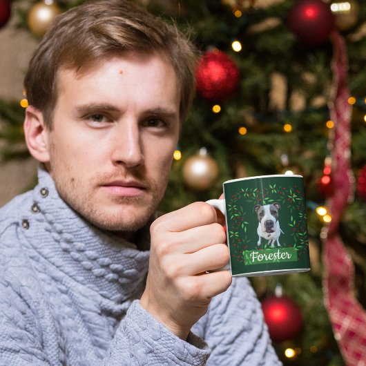 Kerstcadeau met foto van huisdier mok