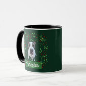 Kerstcadeau met foto van huisdier mok (Voorkant links)