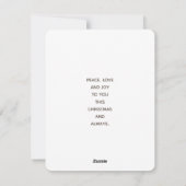 kerstcadeau met inscriptie platte feestdag feestdagenkaart (Achterkant)