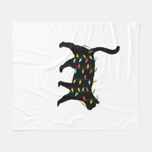 kerstcadeau met kerstcadeaus voor kerstmis bij die fleece deken (Voorkant (Horizontaal))