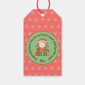 kerstcadeau met Kinder cadeau van kerstcadeau Cadeaulabel (Voorkant)