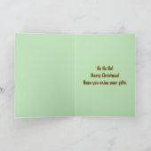 kerstcadeau met Kinder cadeau van kerstcadeau Kaart (Binnen)