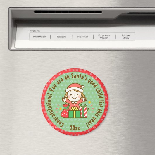 kerstcadeau met Kinder cadeau van kerstcadeau Magneet (Insitu (Vaatwasser))
