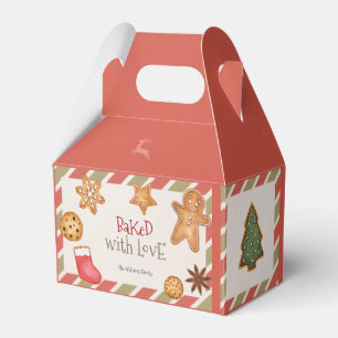 Kerstcadeau met liefde gebakken bedankdoosjes