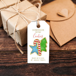 kerstcadeau met liefdeskoekjes cadeaulabel