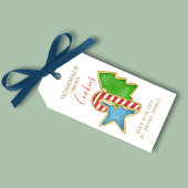 kerstcadeau met liefdeskoekjes cadeaulabel