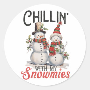 Kerstcadeau met mijn snoeien ronde sticker