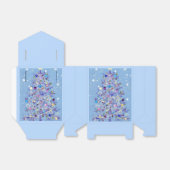 kerstcadeau met prachtige kerstboom bedankdoosjes (Uitgevouwen)