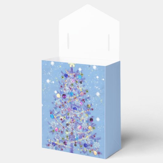 kerstcadeau met prachtige kerstboom bedankdoosjes (Geopend)