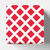 kerstcadeau met rode witte strepen voor ruitvormig bedankdoosjes (Bovenkant)