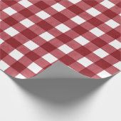 kerstcadeau met rode witte Waterverf Cadeaupapier (Hoek)