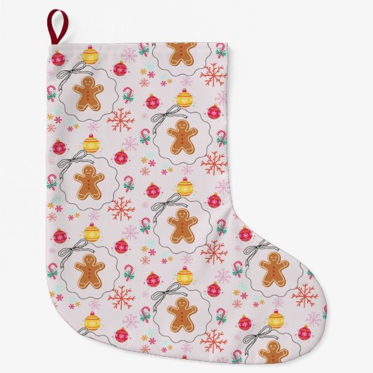 Kerstcadeau met Sinterklaasbrood Grote Kerstsok (Voorkant)