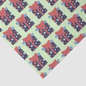 Kerstcadeau met Stippen Tissuepapier (Detail)