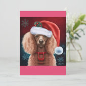 kerstcadeau met T-shirt Feestdagenkaart (Staand voorkant)