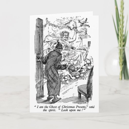 Kerstcadeau (met tekst) feestdagen kaart (Voorkant)