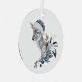 kerstcadeau metalen ornament (Voorkant Rechts)