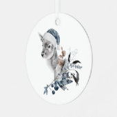 kerstcadeau metalen ornament (Voorkant links)