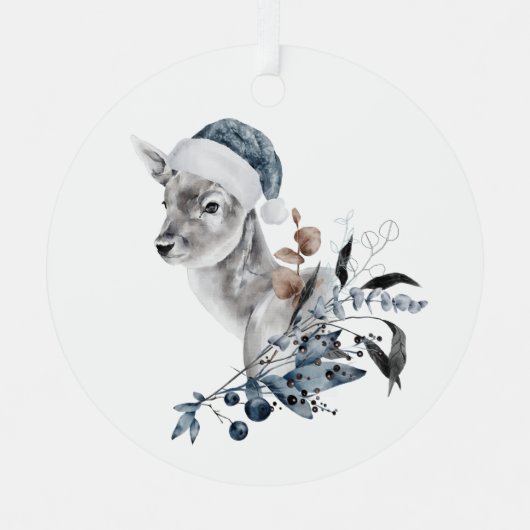 kerstcadeau metalen ornament (Voorkant)