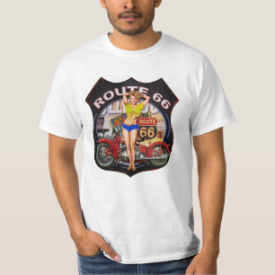 kerstcadeau Mode ROUTE 66 Novelty Tee Shirt