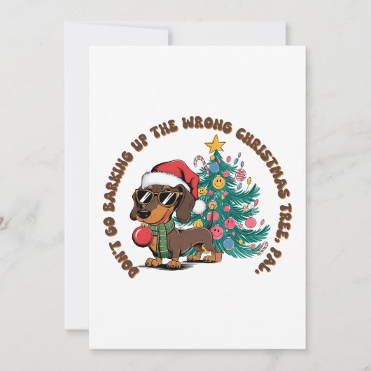 Kerstcadeau Niet Aanspreken Kaart (Voorkant)