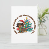 Kerstcadeau Niet Aanspreken Kaart (Staand voorkant)