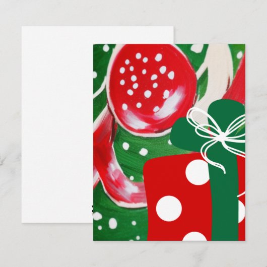 Kerstcadeau Notitiekaartje (Voorkant / Achterkant)