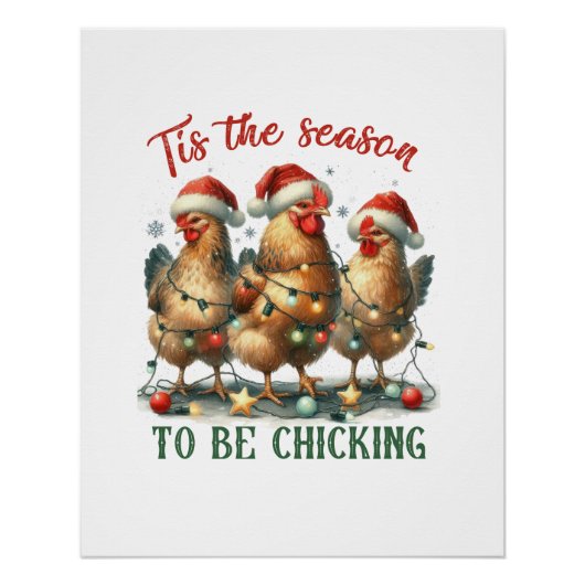 Kerstcadeau om te choppen perfect poster (Voorkant)