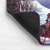  kerstcadeau op de winterscène muismat (Hoek)