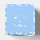 kerstcadeau op maat gesneden snowflake dozen bedankdoosjes (Bovenkant)