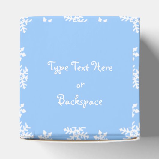 kerstcadeau op maat gesneden snowflake dozen bedankdoosjes (Bovenkant)