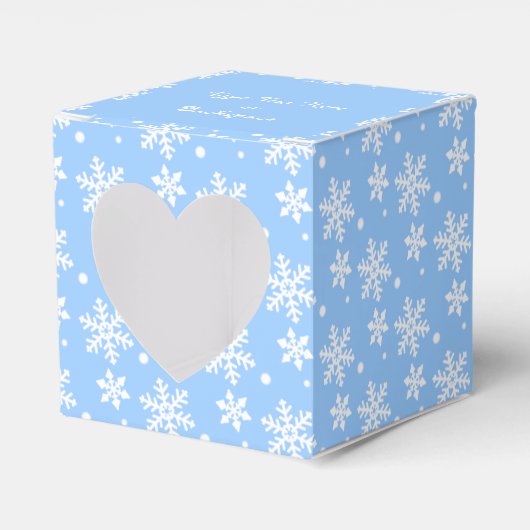 kerstcadeau op maat gesneden snowflake dozen bedankdoosjes (Voorkant Zijde)