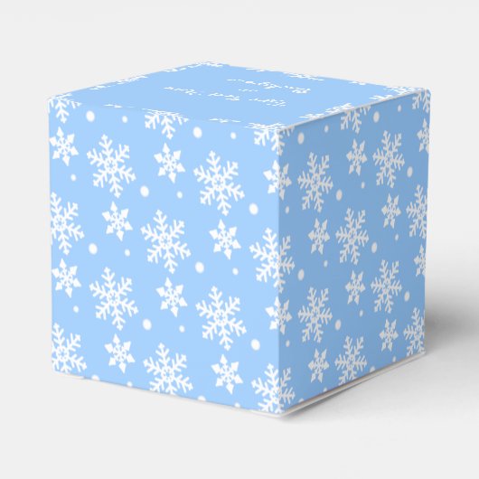 kerstcadeau op maat gesneden snowflake dozen bedankdoosjes (Achterkant)