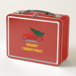Kerstcadeau Oude Truck met Kerstboom voor Trucker