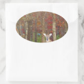 kerstcadeau ovale sticker (Tas)